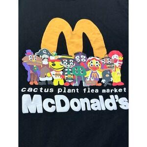 Cactus Plant Flea Market McDonalds T-Shirt Men's Medium Black CPFM 2022 Limited